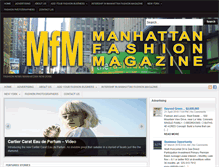 Tablet Screenshot of manhattanfashionmagazine.com